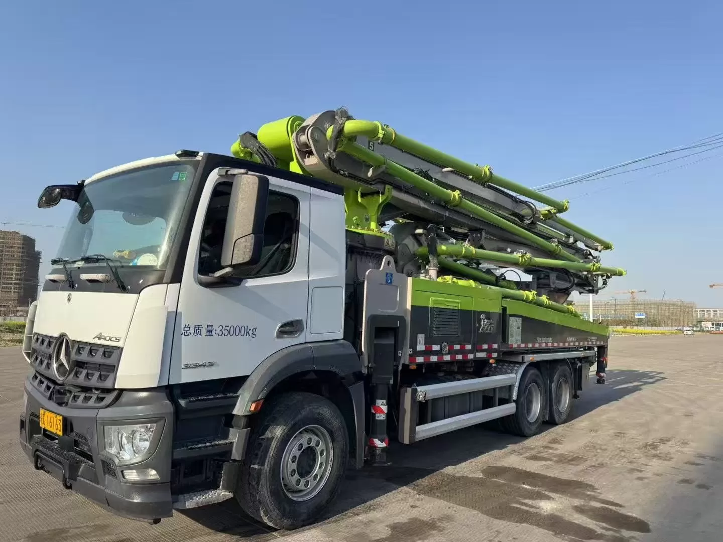 2020 Zoomlion-Mercedes 50m truck mounted concrete pump