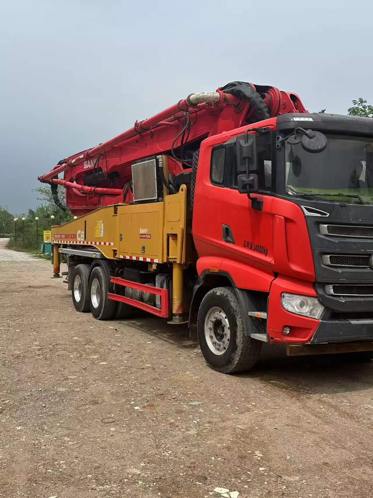 2020 Sany 50m truck mounted concrete pump
