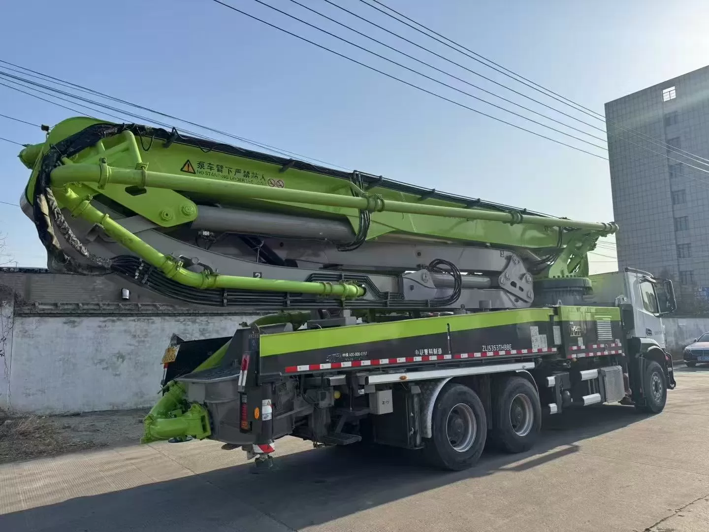 2020 Zoomlion-Mercedes 50m truck mounted concrete pump